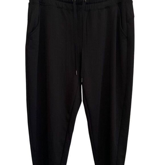 Tek Gear Womens Black Jogger Capri’s S With Drawstring Waist & Zip Back Pockets - Picture 1 of 6